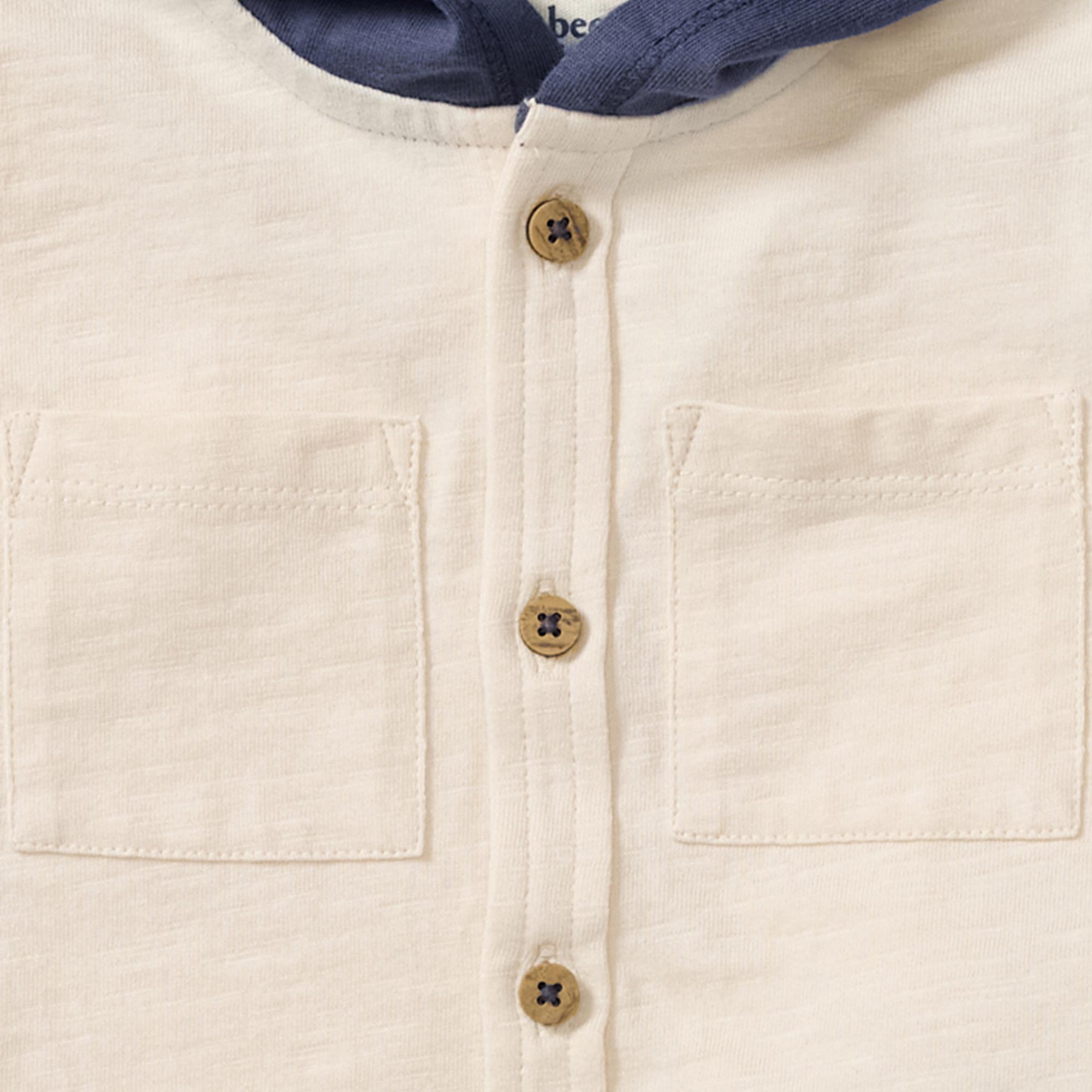 Organic Boy Slub Hooded Sleeveless Shirt & Shorts Set