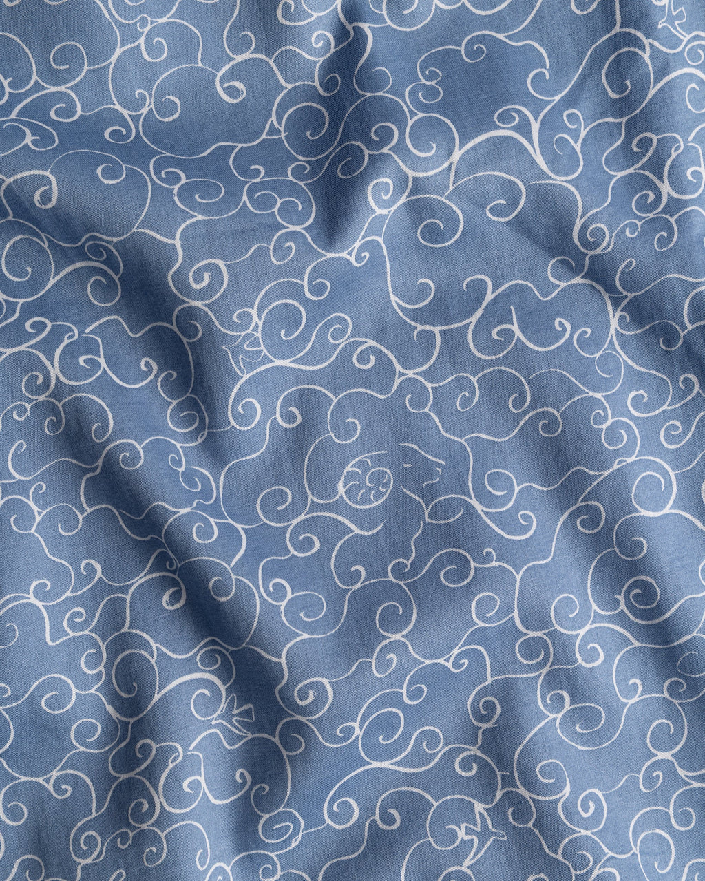 Organic Cotton Blue Pyjama Bottoms, Sky Ramble